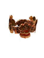 Load image into Gallery viewer, Stainless steel flower chunky bracelet
